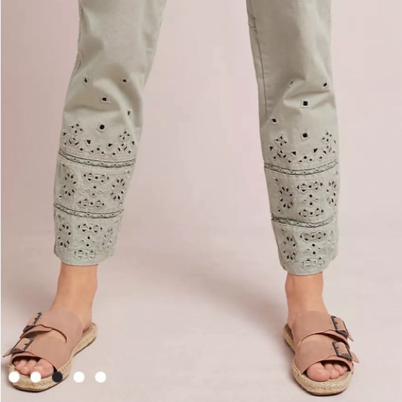 Anthropologie Eyelet‎ Wanderer Utility Pants size 26 - Picture 6 of 16
